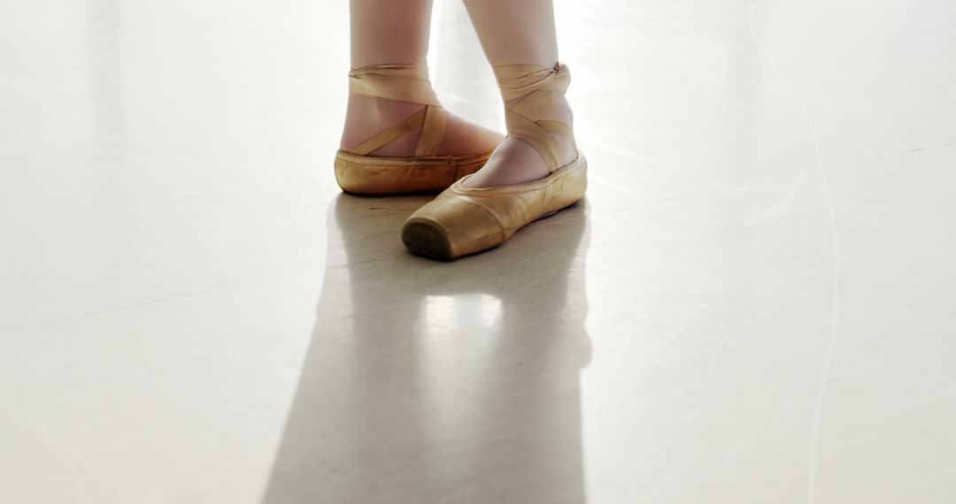 Close-up of Ballet Dancer's Feet in Pointe Shoes on Light Background - Free Images, Stock Photos and Pictures on Pikwizard.com