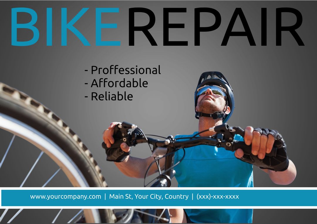 Professional Bike Repair and Maintenance Services Banner