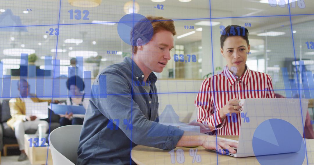 Digital Innovation: Business Meeting Discussing Analytics