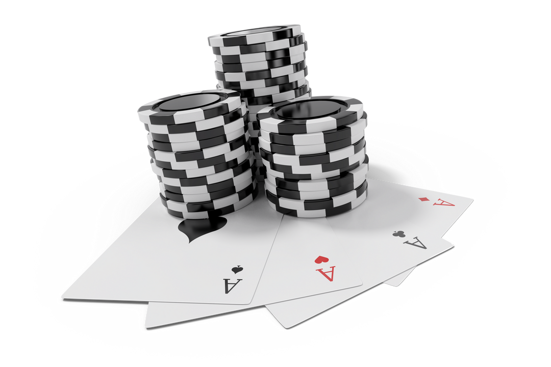 Casino Chips and Ace Cards on Transparent Background, Gambling Theme - Download Free Stock Images Pikwizard.com