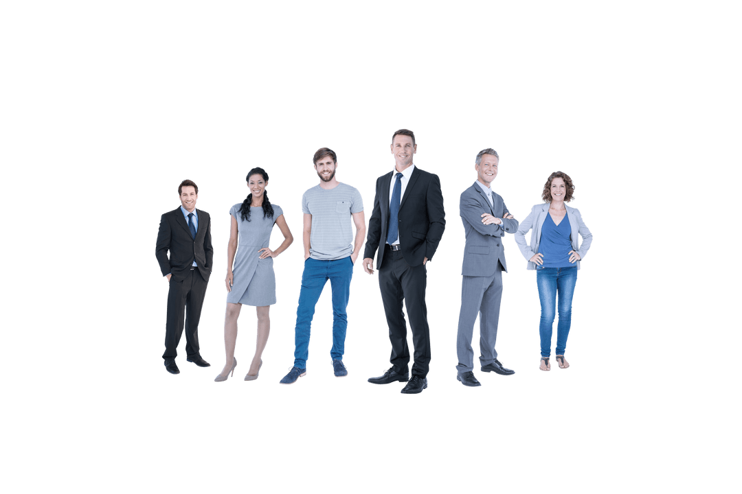 Diverse Smiling Business Professionals on Transparent Background - Download Free Stock Images Pikwizard.com