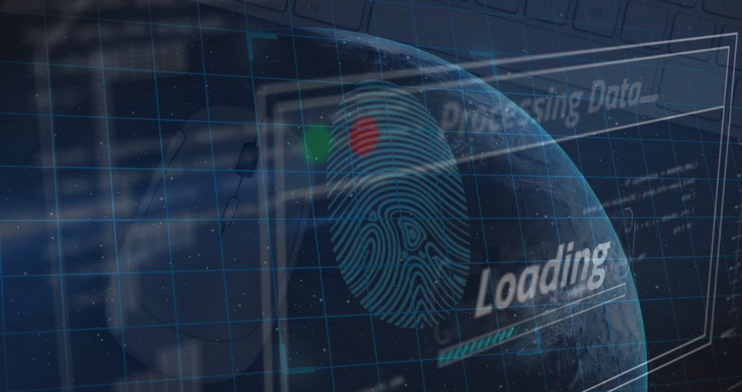 Global Online Security and Data Processing Concept