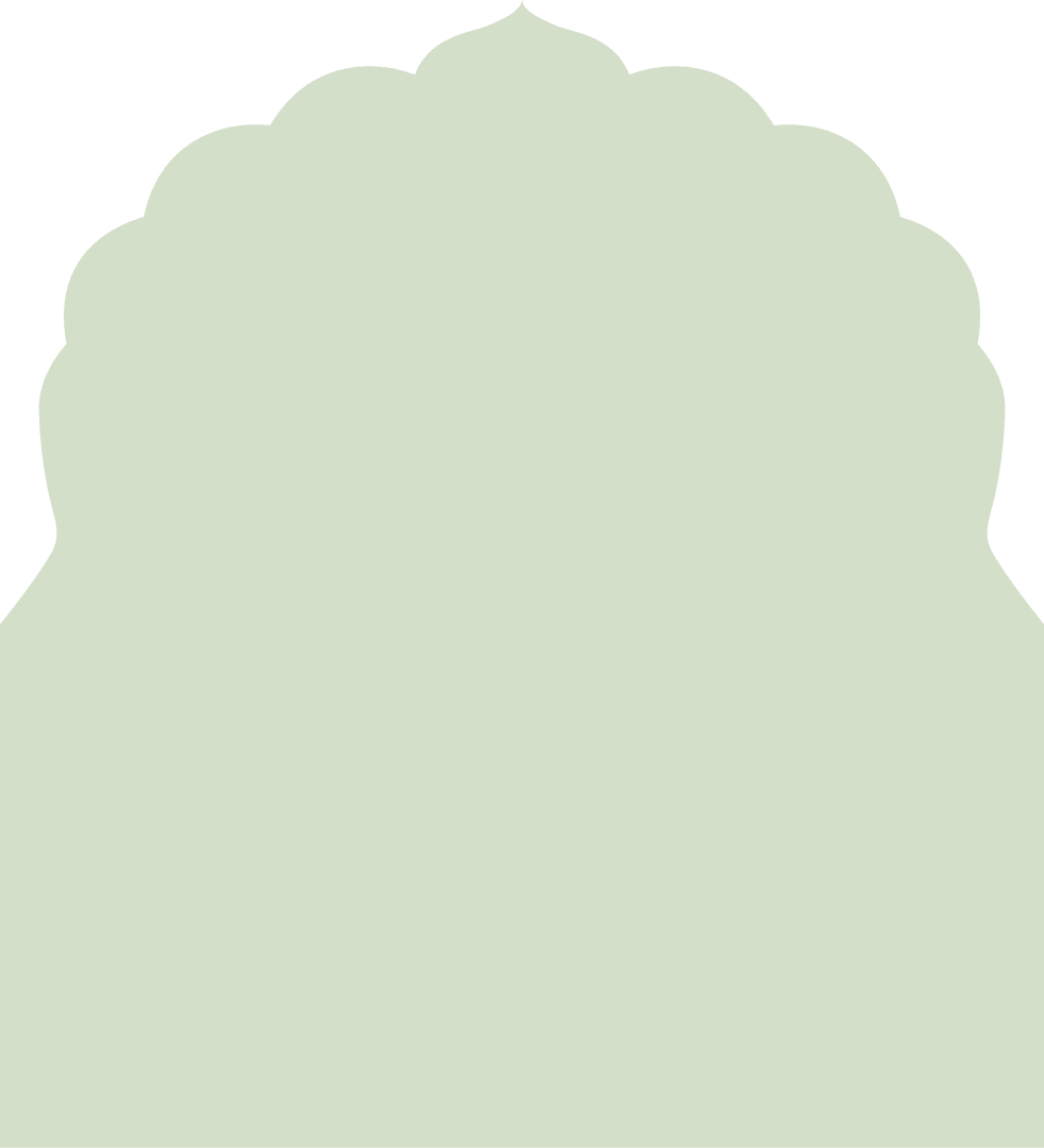 Green Dome-shaped Abstract with Transparent Background