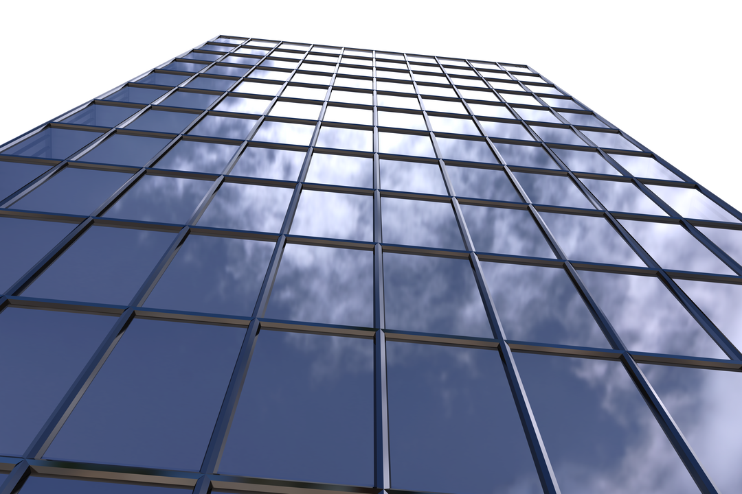 Low Angle View of Modern Transparent Glass Skyscraper Façade - Download Free Stock Images Pikwizard.com