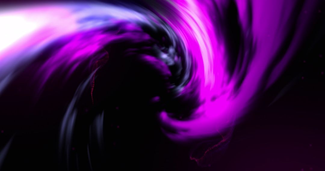 Glowing Purple and Blue Digital Wave on Black Background