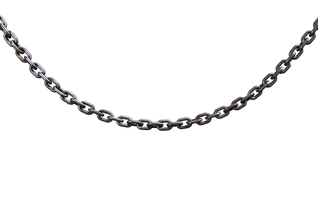 Transparent 3D Linked Metallic Chain - Download Free Stock Images Pikwizard.com