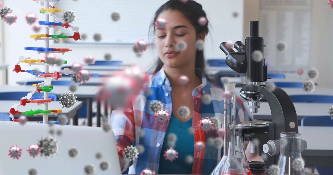 Lab Scientist Vectors Viruses Doing Research