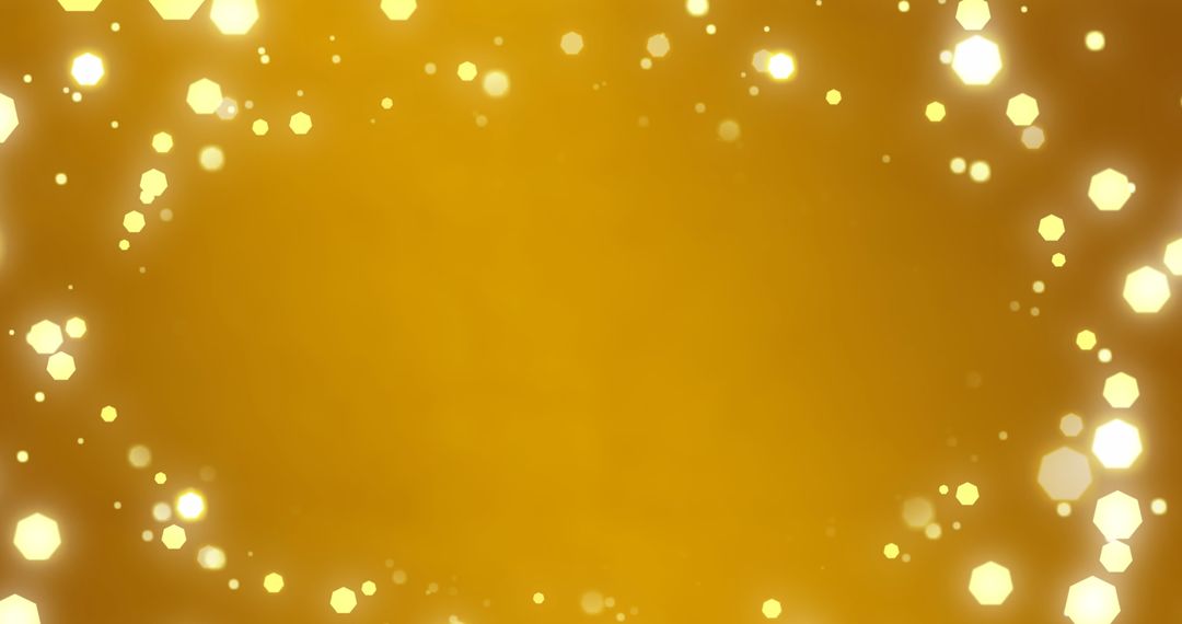 Bright Glowing Bokeh Lights Framing Abstract Pattern