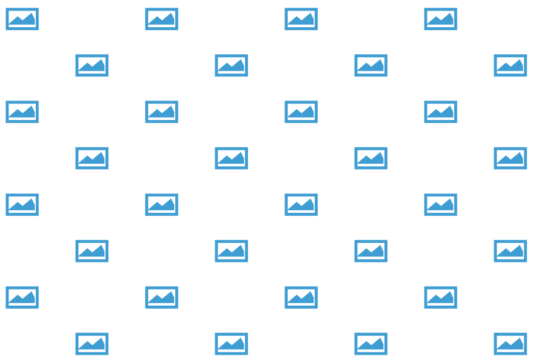 Seamless Blue Pattern Photo Icons on Transparent Background