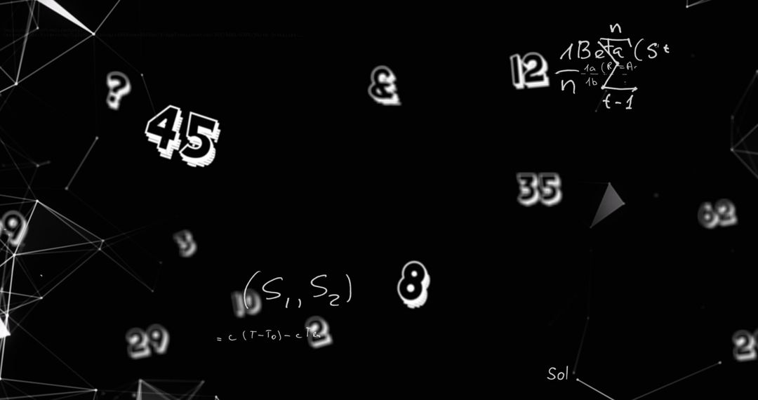 Mathematical Equations and Data Analysis Concept