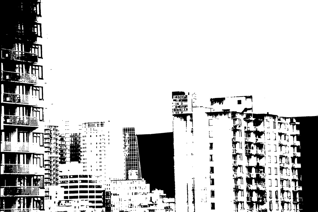 Transparent Architectural Building Design Graphic