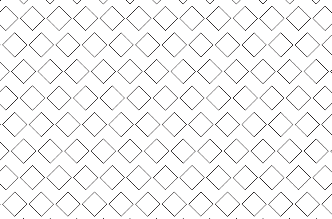 Seamless Black Diamond Pattern on Transparent Background