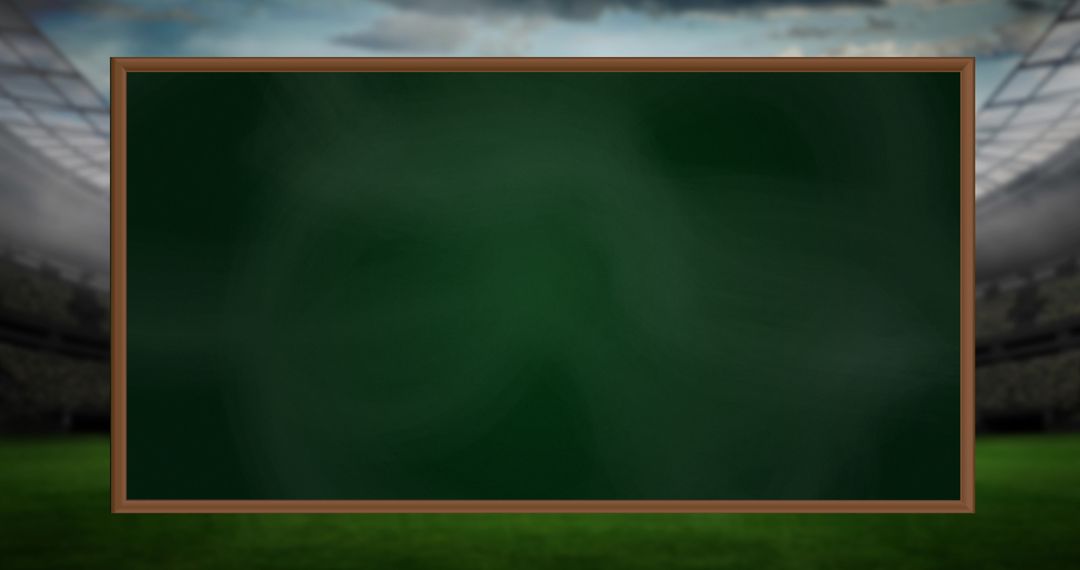 Game Strategy Board Displayed in Stadium Setting