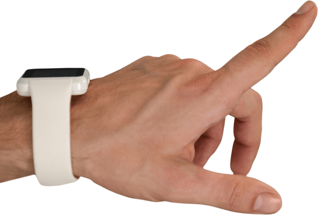 Transparent Hand Pointing Gesture with Smartwatch