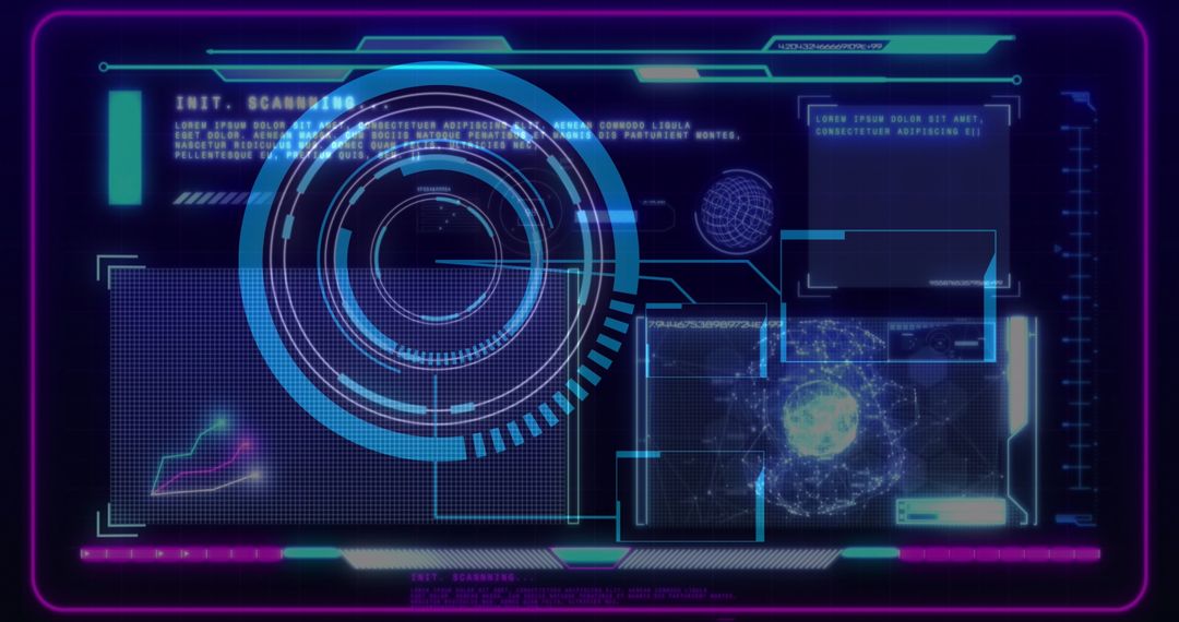 Futuristic Interface with Holographic Display