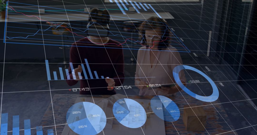 Diverse Team Analyzing Digital Financial Data