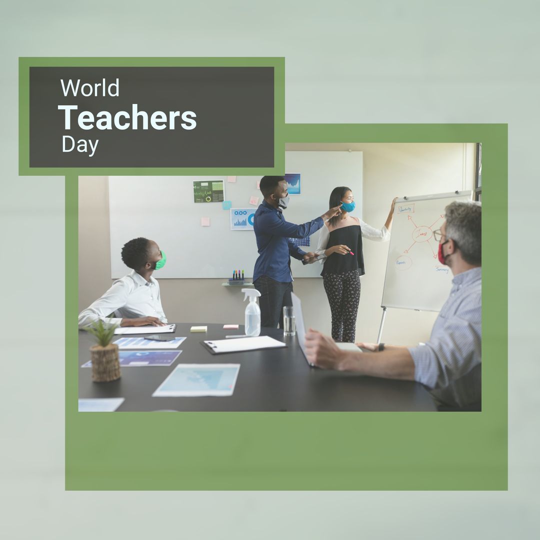 Celebrating World Teachers Day with Diverse Team Collaboration