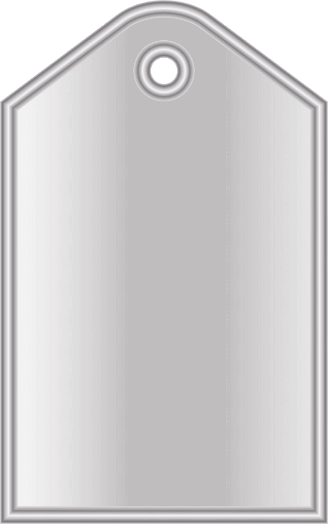 Gray Badge Illustration on Transparent Background