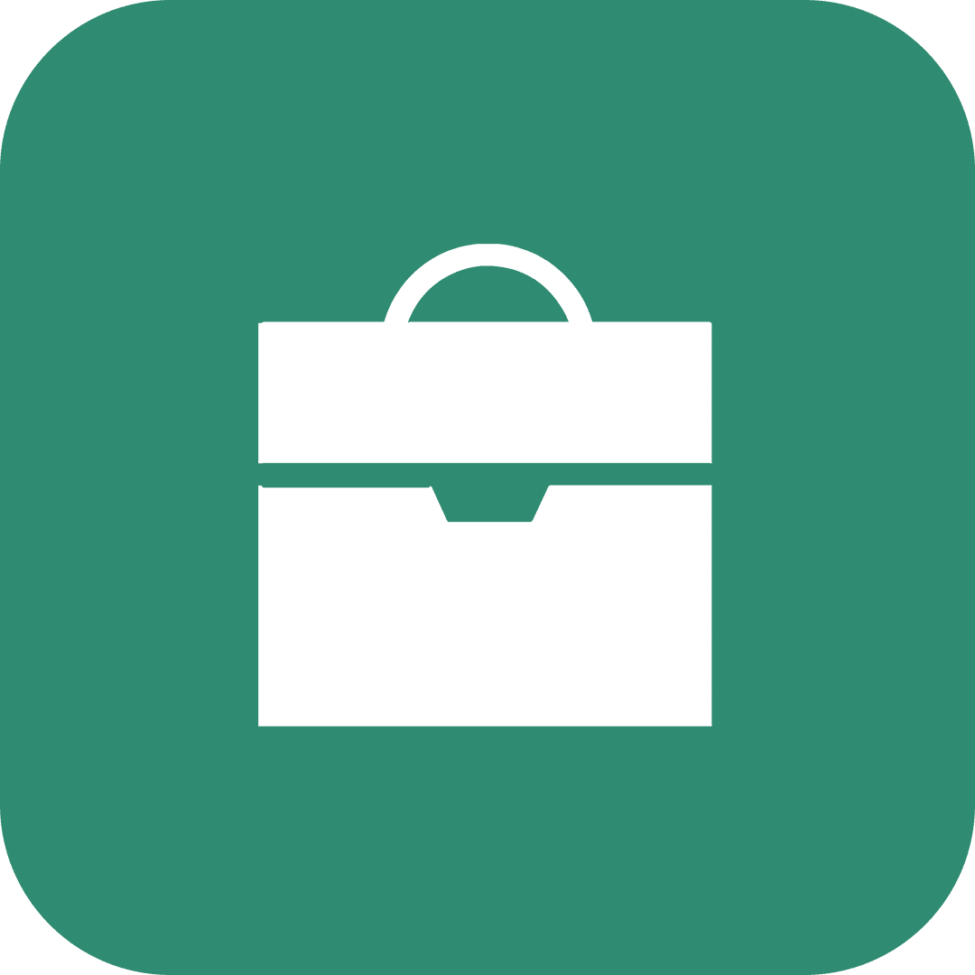 Transparent Briefcase Symbol Illustration for Business Concepts