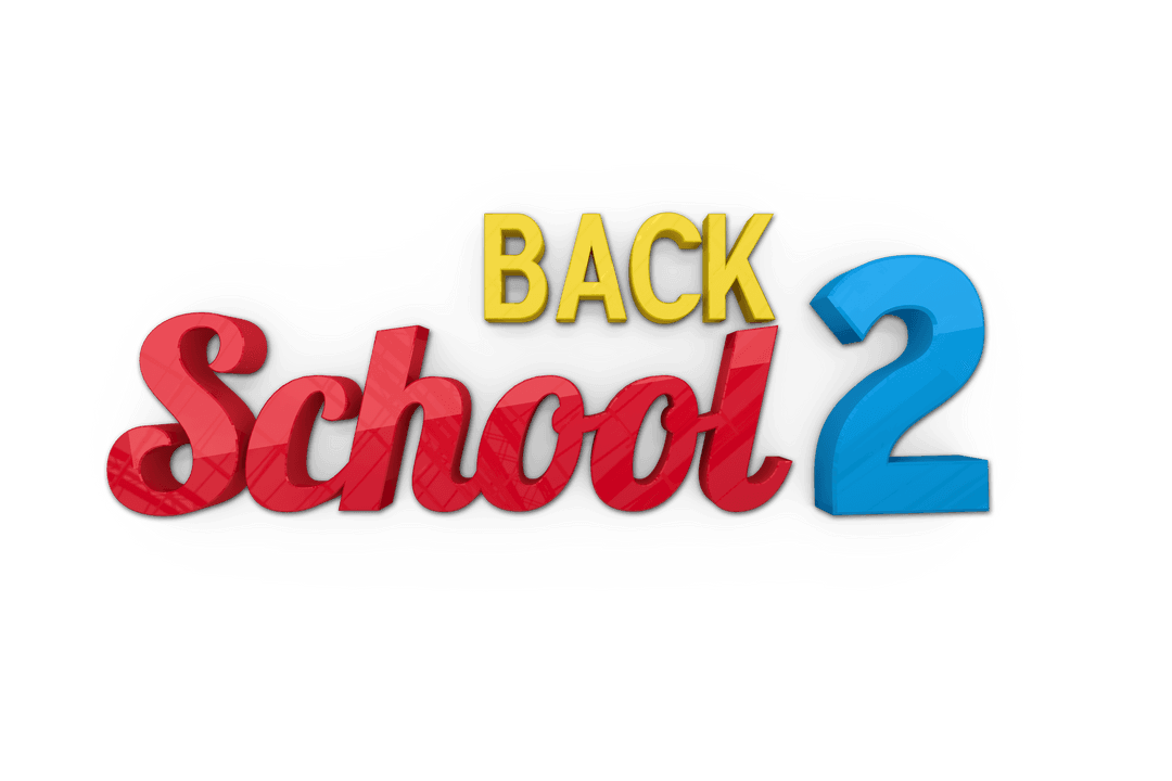 Colorful Back to School 2 Transparent Design