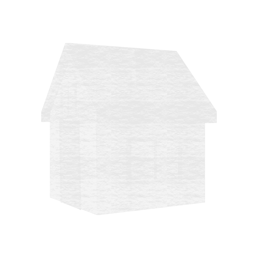 Minimal Vector Transparent House Silhouette Illustration