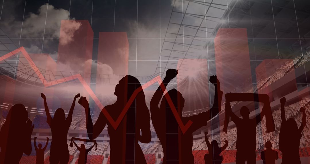 Analyzing Sports Data Amid Enthusiastic Stadium Crowd