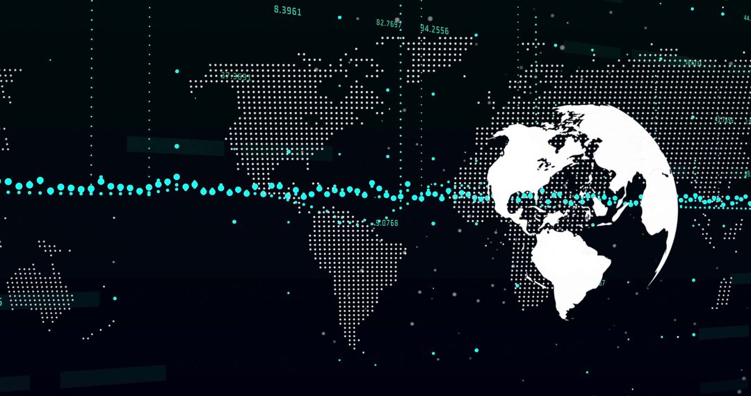 Global Finance Connections with Digital World Maps