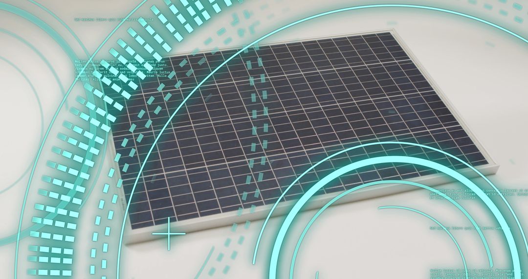 Digital Interface Scanning Over Solar Panels Concept