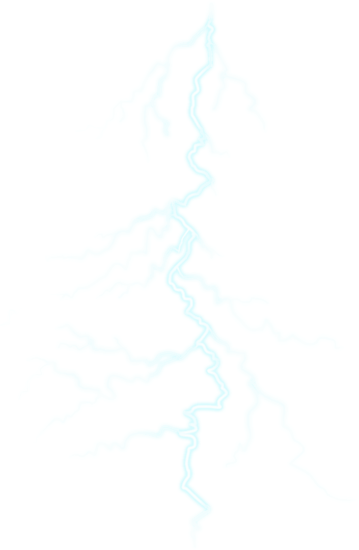 Bright Blue Recent Lightning Bolt Vector Illustration