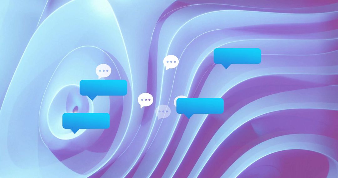 Abstract Digital Communication Bubble Background Art