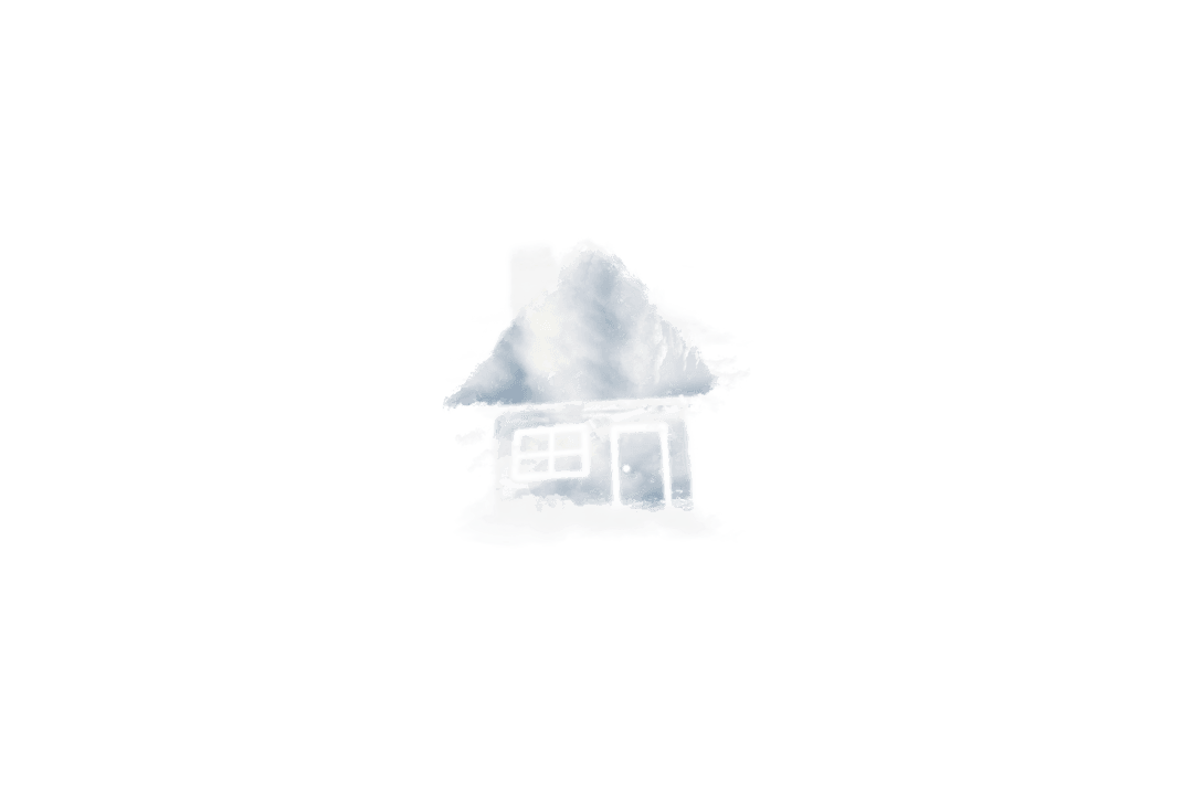 Transparent House Icon Symbolizing Real Estate and Architecture