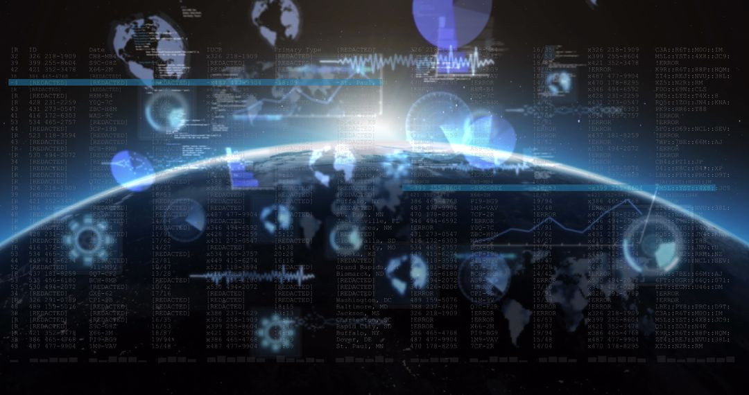 Global Data Processing with Digital Interfaces on Earth