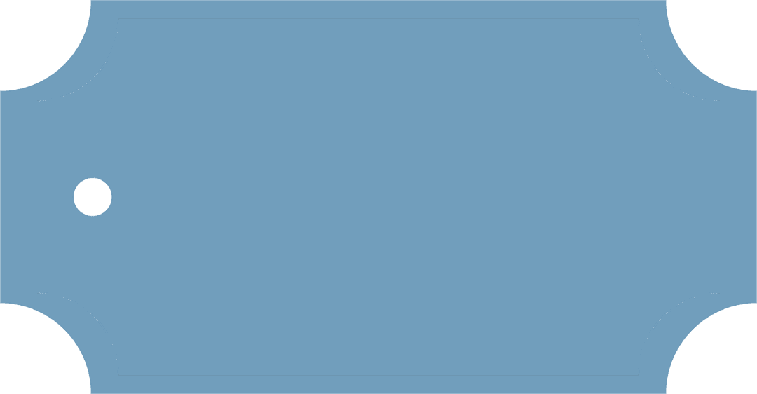 Transparent Blue Label with Copy Space on Vector Background