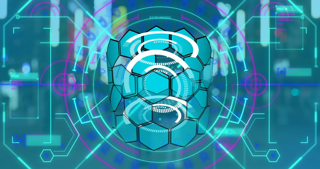 Futuristic Digital Interface and Global Connectivity Concept