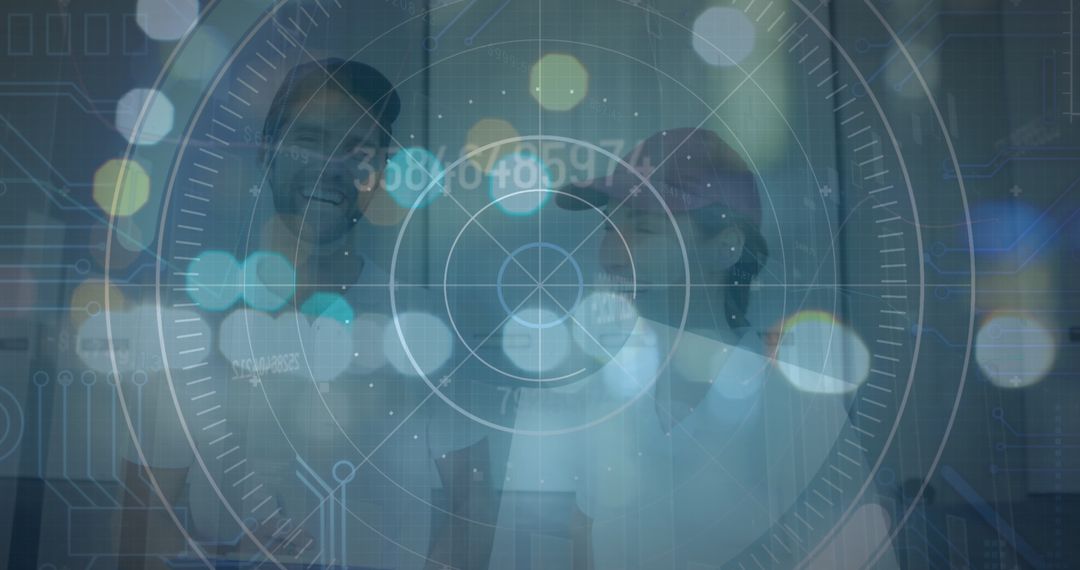 Digital<br>Overlay<br>Technology<br>and<br>Business<br>Teamwork<br>Concept