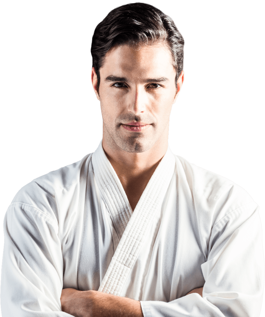 Martial Artist Standing Transparent Background