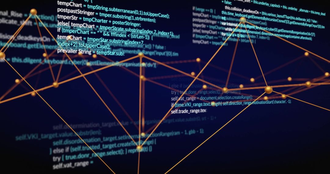 Abstract Digital Network with Code Overlay