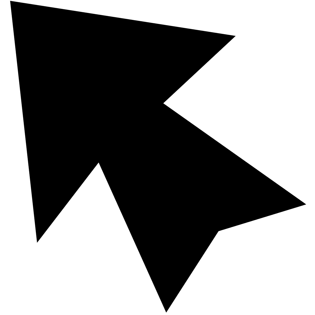 Black Arrow Symbol on Transparent Background for Design Use