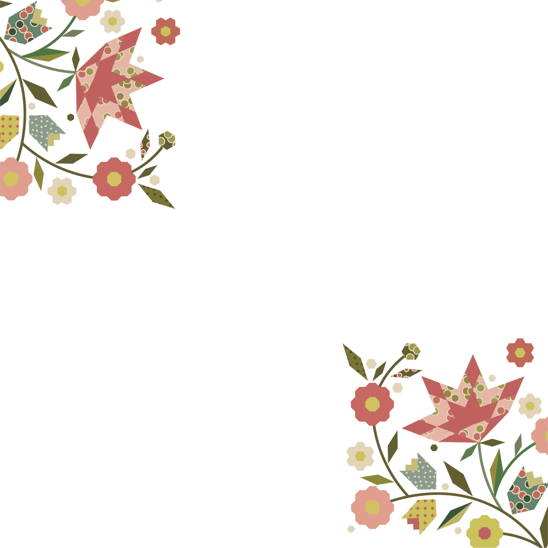 Sophisticated Floral Transparent Design with Copy Space