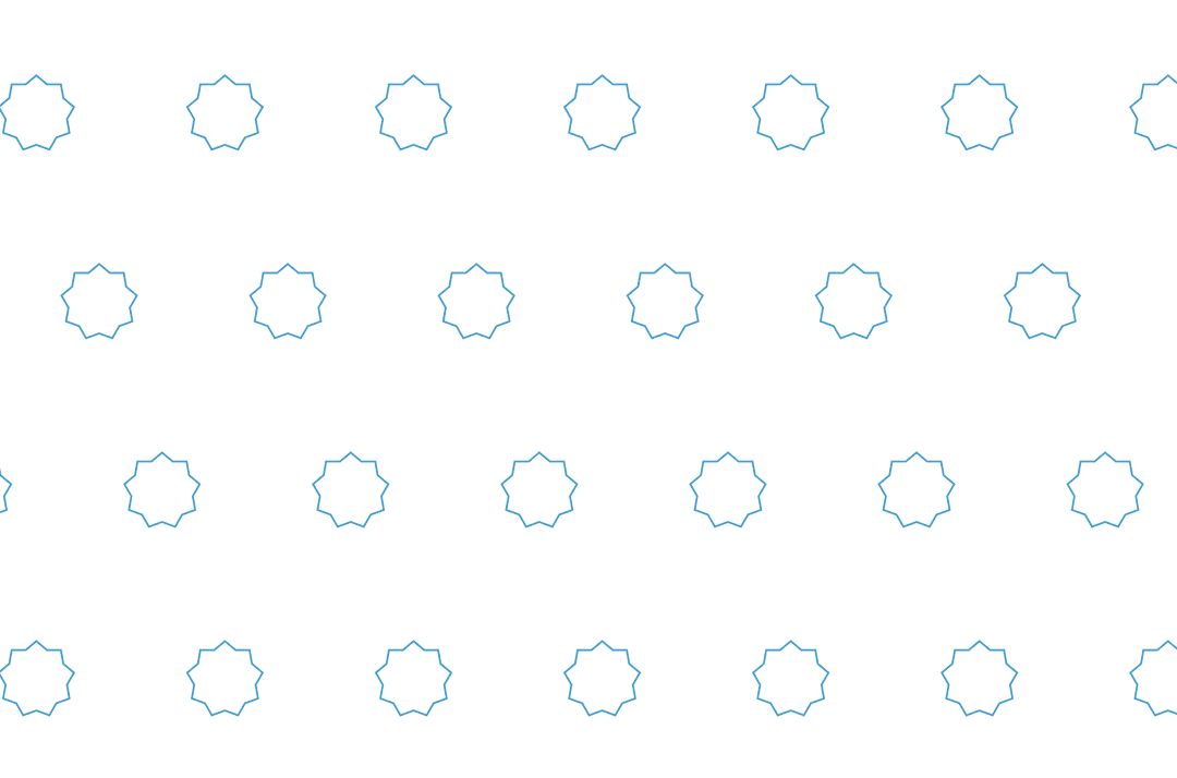 Seamless Blue Flower Pattern on Transparent Background