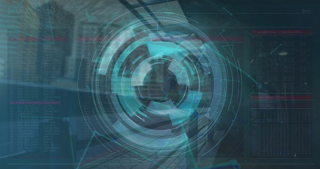 AI Interface Over Cityscape Depicts Digital Planet and Network Security