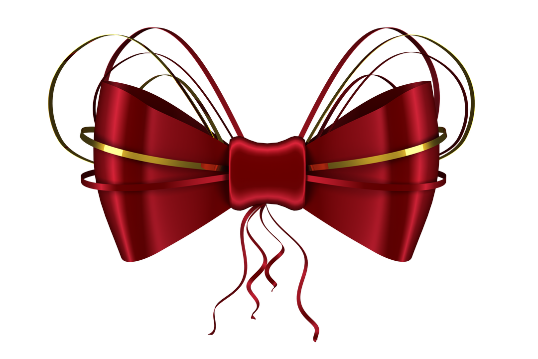 Elegant Red Bow Tie Illustration On Transparent Background - Download Free Stock Images Pikwizard.com