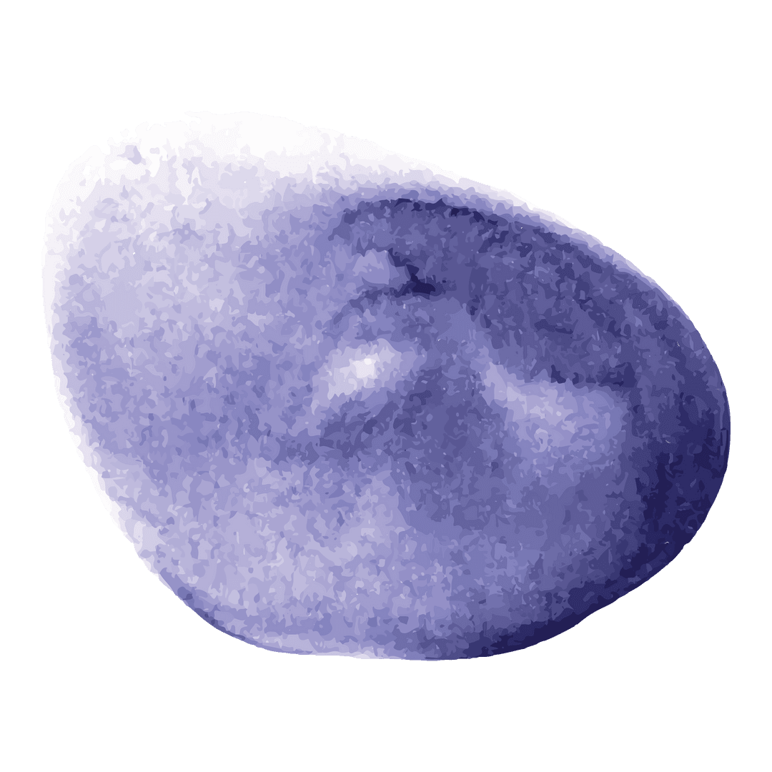 Abstract Purple Organic Shape with Transparent Background