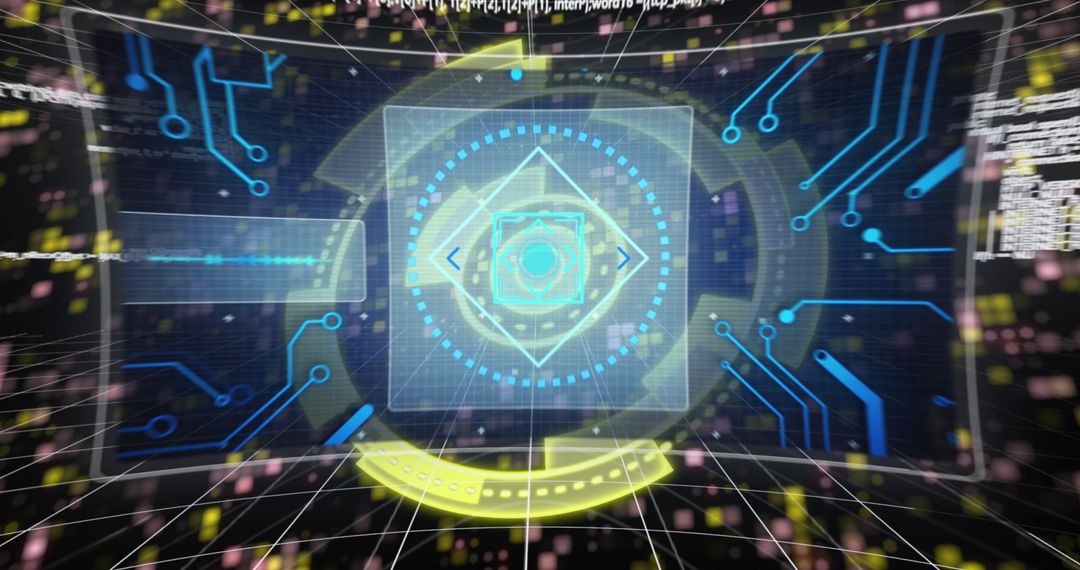 futuristic digital interface display with data flow - Free Images, Stock Photos and Pictures on Pikwizard.com
