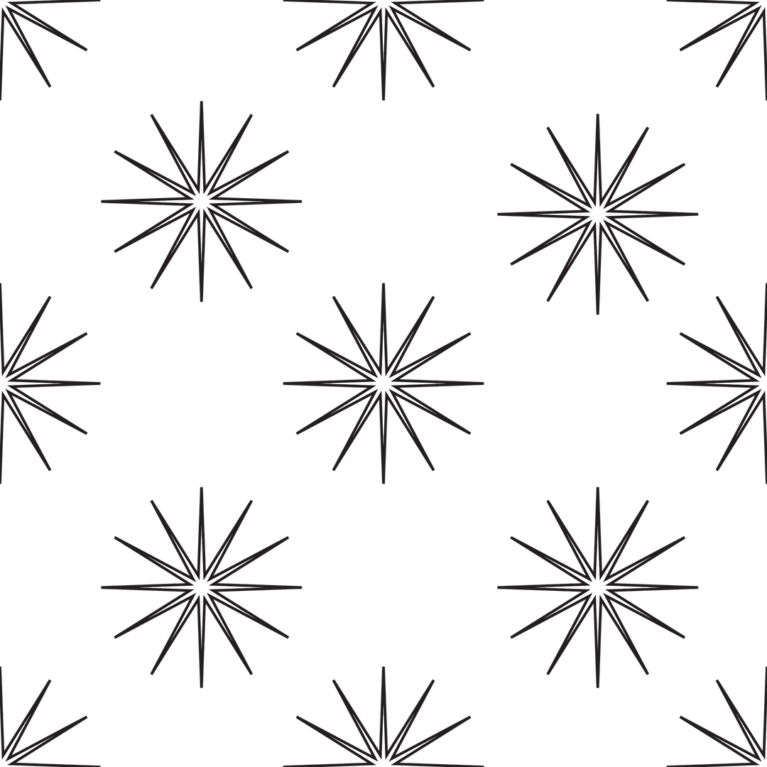 Starlit Pattern on Transparent Background Vector Illustration