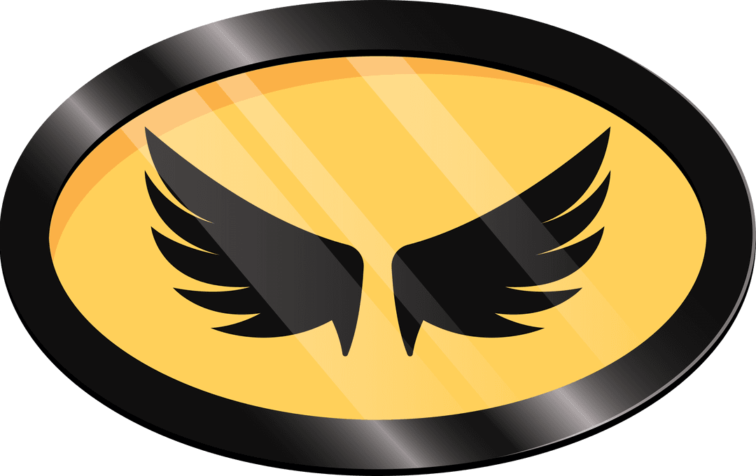 Abstract Winged Emblem Vector On Transparent Background - Download Free Stock Images Pikwizard.com