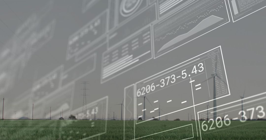 Digital Technology Monitoring Eco-Friendly Wind Farm