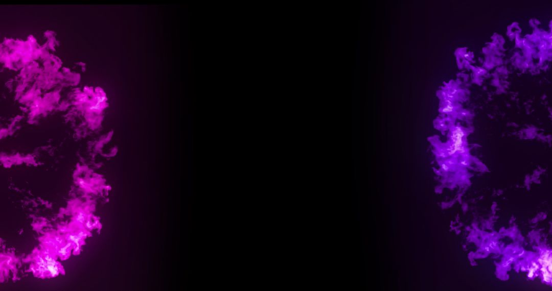 Colorful Particle Explosions with Dark Center Space