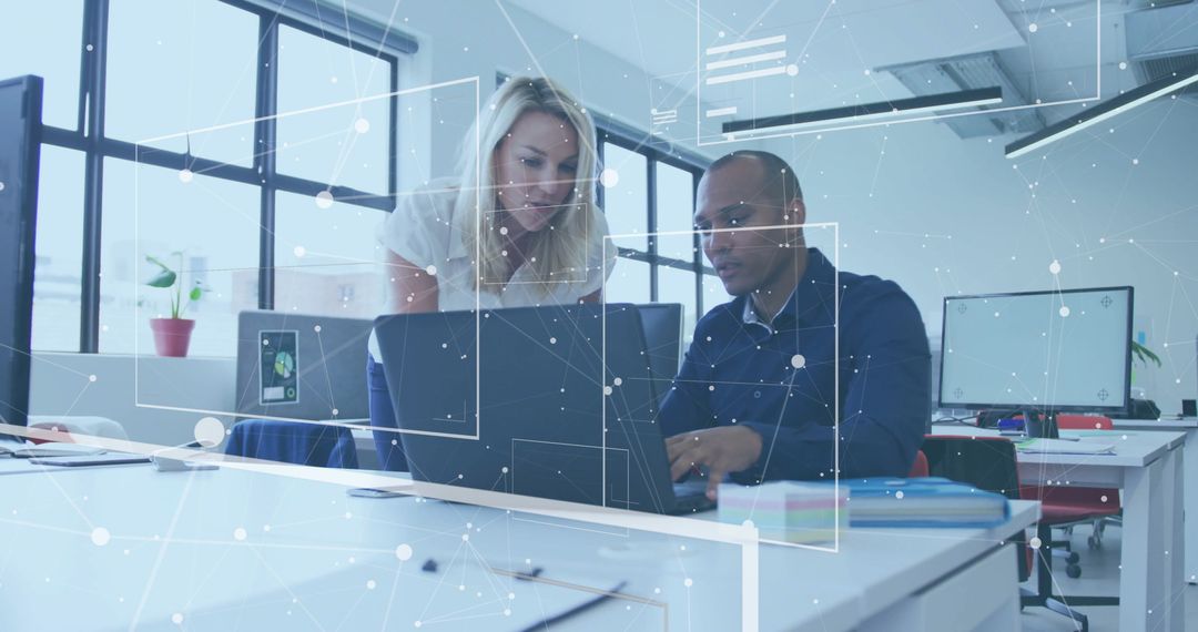 Digital Collaboration in Modern Office Concept