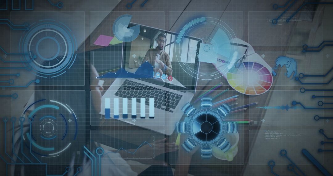 Creative Designer Collaborating Remotely with Digital Tools